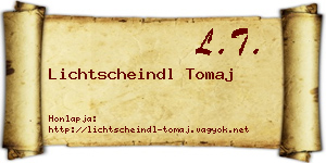 Lichtscheindl Tomaj névjegykártya